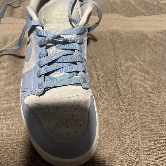Light Blue Air Jordan 1s Low - Picture 3 of 5